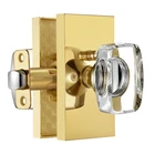 Gold Glass Crystal Door Knobs Interior With Lock, Modern Privac... New. Price: $61.31.