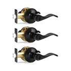 Probrico Matte Black Wave Style Bed/bath Door Levers, Privacy Int... New. Price: $88.02.