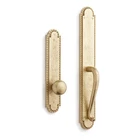 Marconi Solid Brass Dummy Entrance Door Set With Knob - Satin Open. Price: $27.00.