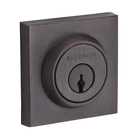 Baldwin Contemporary Square Deadbolt Single Cylinder Venetian Bronze 9BR3801-128 Open. Price: $54.87.