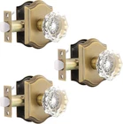 Gobrico 3 Pack Privacy Crystal Glass Door Knobs With Lock,heavy Duty Lockse New. Price: $94.99.