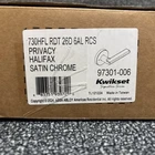 Kwikset 730HFL Halifax Privacy Lock Lever Satin Chrome 97301-006 2 Available New. Price: $15.00.