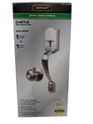 Defiant Castle Entrance Door Handle Knob Set Satin Nickel 1007 769 032 (ob) Open. Price: $24.95.