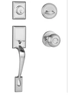 Dynasty Hardware RID-SIE-100-US15 Ridgecrest Front Door Handleset, Satin Nickel New. Price: $55.25.