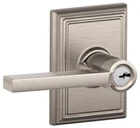Schlage Latitude Single Cylinder Keyed Entry Door Nickel F51ALAT619ADD New Open. Price: $34.99.