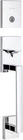Kwikset 98180-006 San Clemente Low Profile Handleset Exterior Half Only, Polishe Open. Price: $87.73.