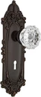 Nostalgic Warehouse Victorian Plate & Interior Crystal Door Knob Mortise 2.25" Open. Price: $309.00.