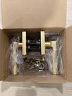 Kwikset Prava Passage Door Lever Satin Brass, Universal/reversible, Hardware New. Price: $25.49.