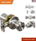 Terrace Satin Nickel 6-WAY Universal Passage Door Knob Elegant Brass Design New. Price: $15.19.