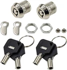 Lc Lictop Tubular Cam Cylinder Lock Chrome Finish With Dia. 12MM/0.47, Silver New. Price: $13.35.