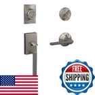 Schlage Century Single Cylinder Handleset Latitude Lever Satin Nickel F60 New. Price: $277.60.
