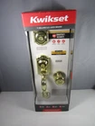 Kwikset Montara Polished Brass Single Cylinder Door Handleset Juno Entry Knob Open. Price: $74.99.