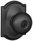 Schlage F51-PLY-CAM Plymouth Keyed Entry Door Knob Set Black New. Price: $61.45.