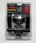 Kwikset Hollis Matte Black Handle W/ Single Cylinder Deadbolt Combo Pack New. Price: $32.00.