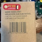 Schlage JH59LAS619RH Handleset Ins Sngl Sat Nkl Open. Price: $52.00.