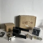 Berlin Modisch Contemporary Square Entry Black Lever Door Handle & Deadbolt Set Open. Price: $33.00.