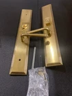 Emtek 1L1M21US7 Lh Brass Keyed Entry Trim W/ American Cylinder - French Antique Used. Price: $428.99.