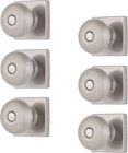 6-PACK Satin Nickel Modern Privacy Locking Square Door Knobs For Bath/bedroom New. Price: $143.99.
