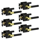 Mensarix Black Gold Door Handles Interior With Lock, Zinc Alloy Modern Pr... New. Price: $106.65.