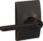 Schlage Latitude Single Cylinder Keyed Entry Door Lever Set - F51A Cen Open. Price: $23.99.