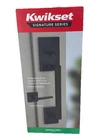 Kwikset San Clemente Front Door Handle Halifax Lever Matte Black 98150-011 Open. Price: $69.95.
