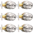 Probrico Privacy Interior Door Knobs Bed And Bath 6 Pack, Brushed Nickel New. Price: $60.00.