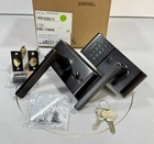 Emtek E2020US10B Brass Single Cylinder Electronic Lever Set - Oil Rubbed Bronze Open. Price: $231.00.