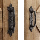 Heavy Duty 9" Antique Barn Door Set Of 2 Handles, Black. Price: $55.56.