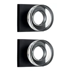 2 Matte Black Dummy Door Knob Glass Pack, New. Price: $59.28.