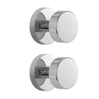 Naubea 2 Pack Polished Chrome Dummy Door Knobs Interior, Modern Round New. Price: $71.26.