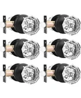 Orger 6 Pack Glass Door Knobs With Flat Black Rosette, Bath/bed New. Price: $88.80.