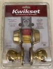Kwikset Tylo Polished Brass Entry Door Knob And Dbl Cyl Deadbolt 96950-163 New. Price: $27.24.