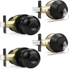 Front Door Entry Handles Lockset Deadbolt Black (2 Pack) New. Price: $42.74.