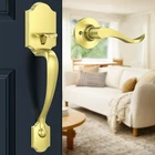 Brightify Gold Front Door No Lock, Classic Exterior Handle, Entry... New. Price: $58.52.