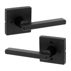 Kwikset Halifax Privacy Door Lever With Square Rose -matte Black New. Price: $32.99.