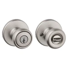 Kwikset Tylo Entry Door Knob With Lock And Key, Secure 1 Pack, Satin Nickel New. Price: $36.63.