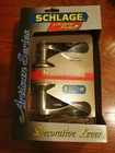 Schlage F51 625 Accent Left-handed Keyed Entry Lever, Satin Nickel New. Price: $42.00.