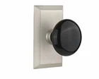 Nostalgic Warehouse Studio Plate With Black Porcelain Knob, Privacy - 2.75", Sat New. Price: $150.78.