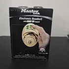 Master Lock DSKP0605 Keyless Entry Electronic Keypad Deadbolt Antique Brass New. Price: $64.87.