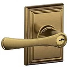 Schlage F51AVLA609ADD Avila With Addison Rose Keyed Entry Lock Keyway New. Price: $85.79.