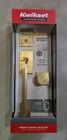Kwikset Satin Brass San Clemente Door Handleset Keyed Deadbolt & Pismo Knob New. Price: $84.95.