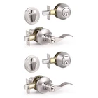 Knobonly 2 Sets Of Front Exterior Door With Single Cylinder Deadbolt... New. Price: $66.85.