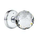 Clctk Glass Door Knobs Interior Lock Polished Chrome Crystal Privacy Round New. Price: $53.78.
