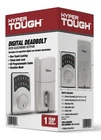 New Hypertough Digital Deadbolt With Electronic Keypad - Satin Nickel. Price: $27.99.