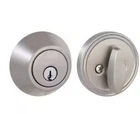 Defiant Single Cylinder Deadbolt Satin Nickel 1008 974 344 Open. Price: $11.99.