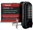 Jounjip Mechanical Deadbolt Lock - Keyless Entry Door Code Not Require... New. Price: $159.41.