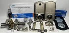 Veise VE017-L Fingerprint Smart Door Lock With Lever Keyless Entry Satin Nickel Open. Price: $52.99.