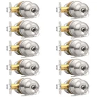 Probrico 10 Keyed Alike Entry Knobs With Keys, Pack, Brushed Nickel New. Price: $134.57.