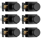 6 Pack Black Door Knobs With Square Rosette, Interior Handles For Bath &... New. Price: $95.69.