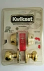 Kwikset Polished Brass Juno Knob Single Cylinder Deadbolt Combo Pack. Nip New. Price: $21.57.